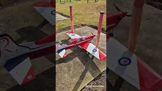 RC Pillatus PC-9 showcasing its power! #Rcplanes #ground #rcthrottle #revbash #Max