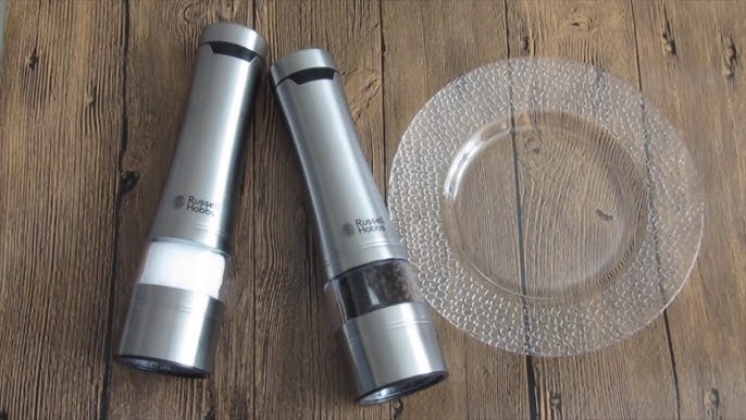  Russell Hobbs Battery Powered Salt and Pepper Grinders 23460-56  - Stainless Steel and Silver: Home & Kitchen