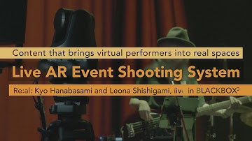Case Studies | Live AR Event Shooting System : Vtubers, Kyo Hanabasami and Leona Shishigami, "Re:al"