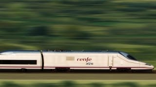 Ave train, high speed rail in Spain, HD