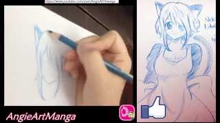 [Angie's繪畫] 漫畫女角色的畫法Draw Anime Girl by Pencil