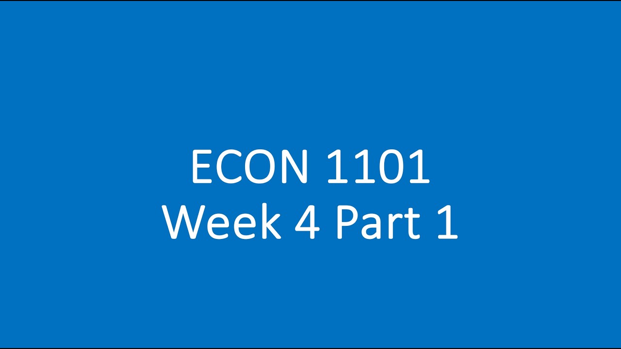 Week 4 Part 1 - YouTube