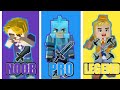 Noob vs Pro Vs Legend in Sky blcok (Blockman Go Blocky Mods)