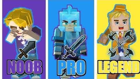 Noob vs Pro Vs Legend in Sky blcok (Blockman Go Blocky Mods)