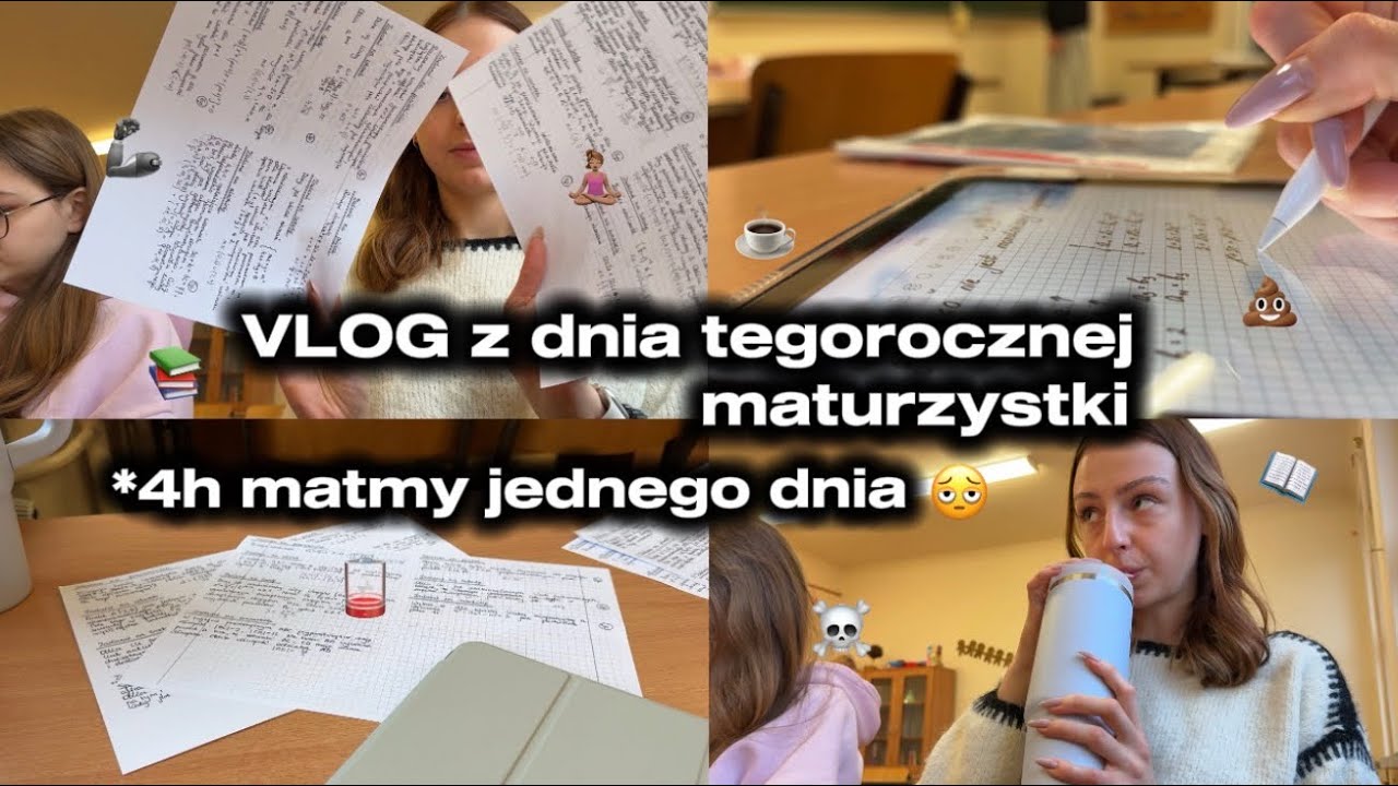 Maturzystka na mat-fizie | Realistyczny vlog z dnia maturzystki 