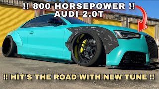 !! 800 HORSEPOWER !! (AUDI) 2.0T HITS THE ROAD AND HUMBLES SOME ONE, (NEW 360 CAMERA REVIEW) by Bruce Custom Motors 2,134 views 8 months ago 10 minutes