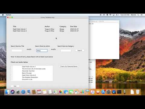 Library Database App Demo (Python)