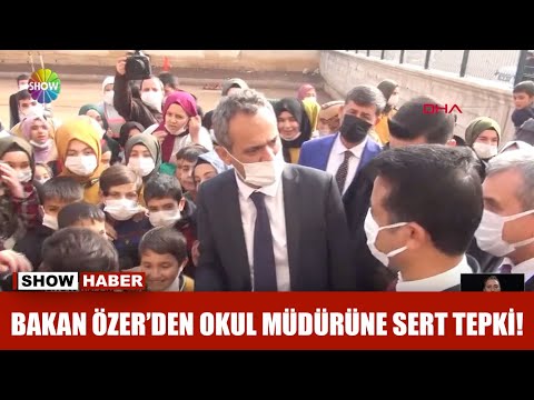 Bakan Özer'den okul müdürüne sert tepki!