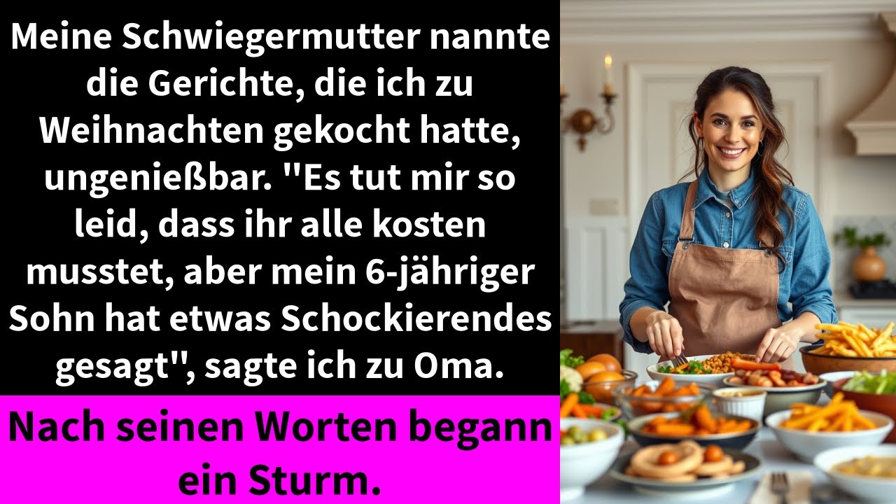 Meine Schwiegermutter nannte die Gerichte, die ich zu Weihnachten gekocht hatte, ungenießbar.
