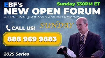 (Episode 0233) EBF’s SUNDAY New Open Forum - December 21, 2025