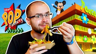 I Only Ate DISNEY HOTEL Food for 24 HOURS! Pop Century Resort Review! Disney World
