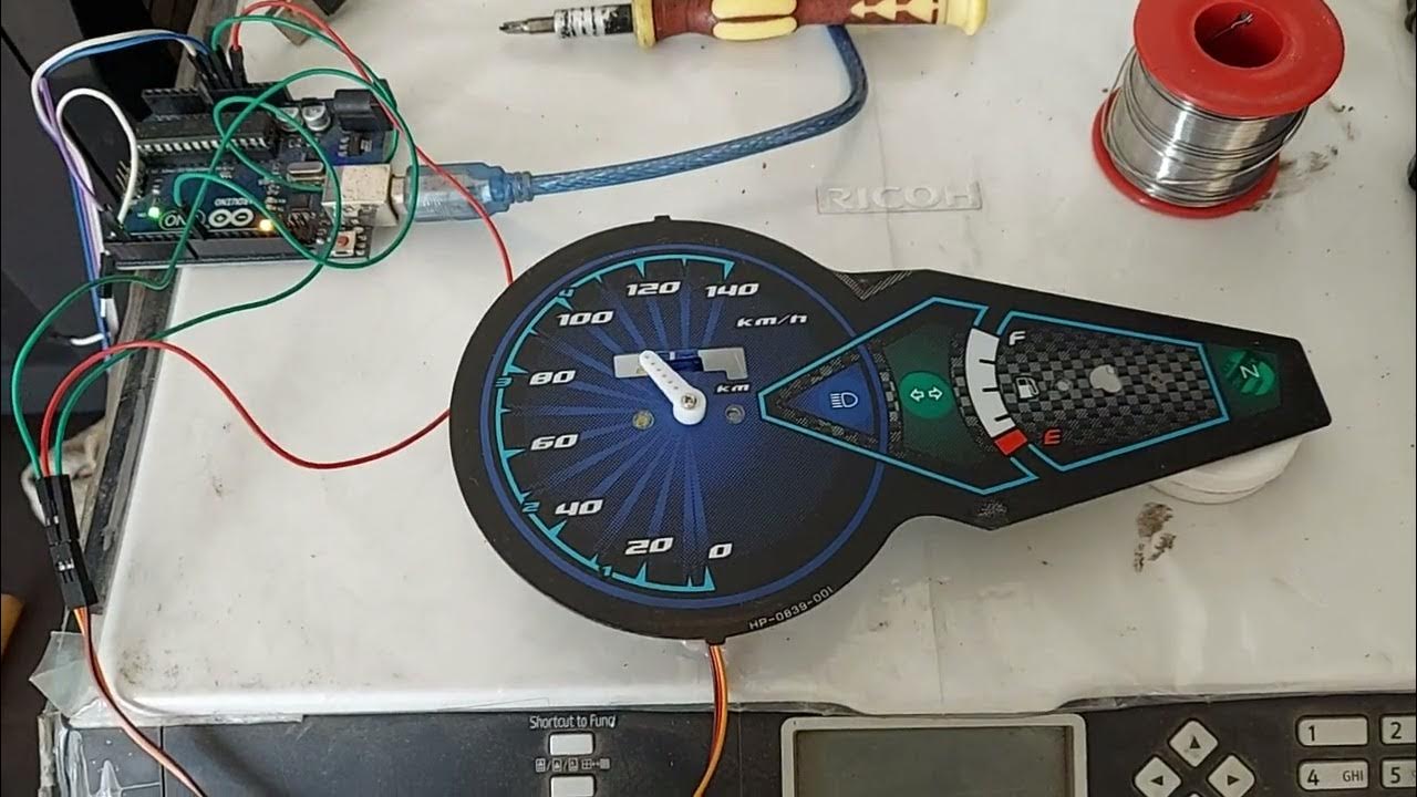 arduino speedometer - YouTube