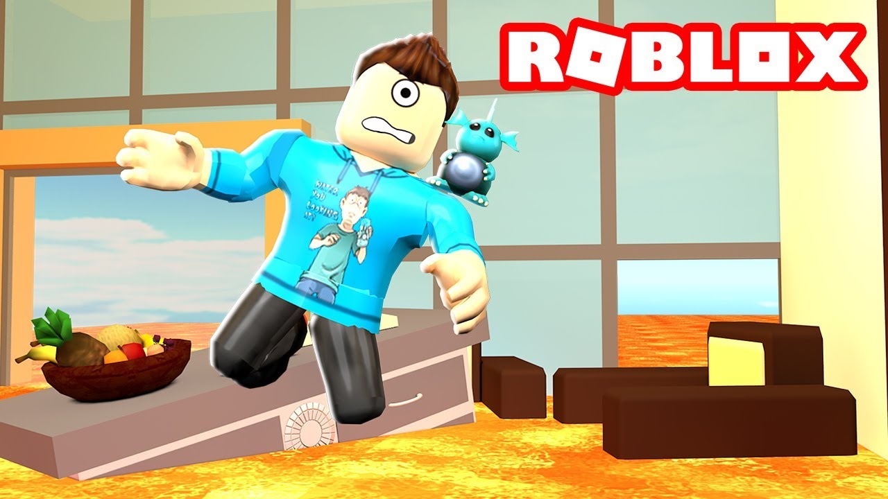 This Floor Is Lava In Roblox Microguardian Youtube - escape the rising lava in roblox microguardian youtube