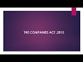 COMPANIES ACT,2013|PART 1|BUSINESS LAW AND ETHICS|CMA INTER |CHAP 12.1
