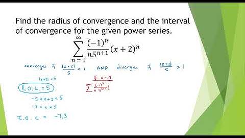 11.8  Radius & Interval of Convergence Example 2