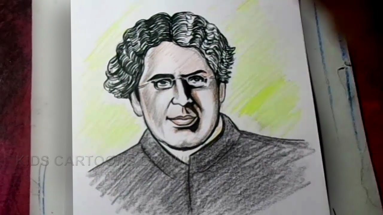 How To Draw Jagadish Chandra Bose J C Bose Drawing