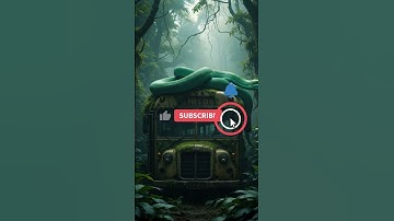 Giant Snake Takes Over Forgotten School Bus in Remote Forest!#shortsvideo#ai #aiart