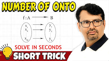 Surjective Function | Number Of Onto Function A to B | Best Short Trick