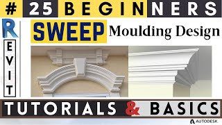 #25 Beginners / SWEEP / Moulding Design / Revit Tutorials & Basics #createghar #revit #autocad #arch