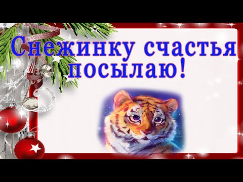 Снежинку счастья посылаю! с наступающим!
