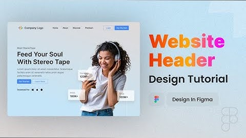 How to Design Website Header In Figma | UI Design Tutorial | UI/UX | 2023