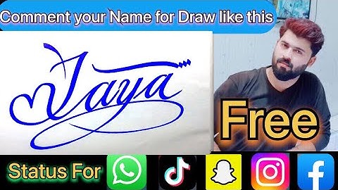Jaya Name Signature Calligraphy Status | How to Cursive write with cut Marker #jaya @jaya