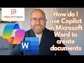 How to use copilot in microsoft word to create awesome documents