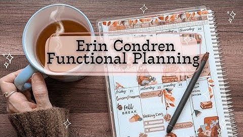 Erin Condren Functional Planning - A Cozy Week in my EC Planner 🧡 Diy Planners #planwithme 