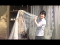 ウェディングベール フロント70cm サイド100cm 幅の広いイタリアチュール