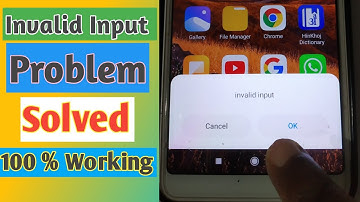 All Redmi Mobile Invalid Input Solution/How to Solve Invalid input problem in mobile/ETE WORLD