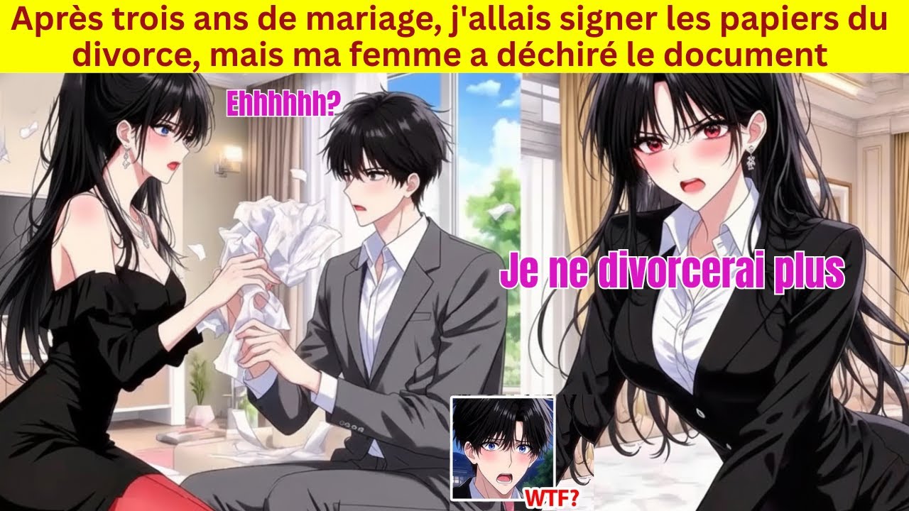 Après trois ans de mariage, j'allais signer les papiers du divorce, mais ma femme a déchiré le...