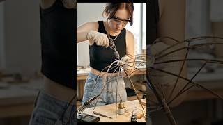 Broken Umbrella Upcycled into Designer Hanging Lamp