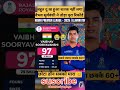 RR vs SRH मैच में वैभव सूर्यवंशी 97 रनों की खतरनाक पारी #ipl2026 #viral