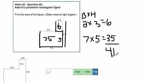 Area of a Piecewise Rectangular Figure