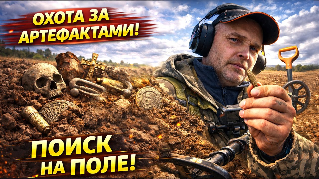 ЭТО ЛЕЖАЛО ПОД НОГАМИ! ПОИСК СТАРИННЫХ НАХОДОК НА ПОЛЕ