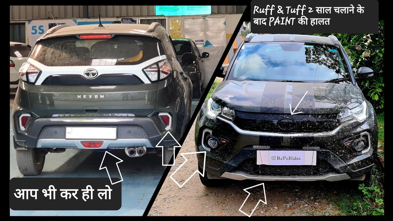 TATA NEXON XMS SPRAY PAINT REVIEW AFTER 2 YEARS !! ₹100 के CAN का कमाल!!