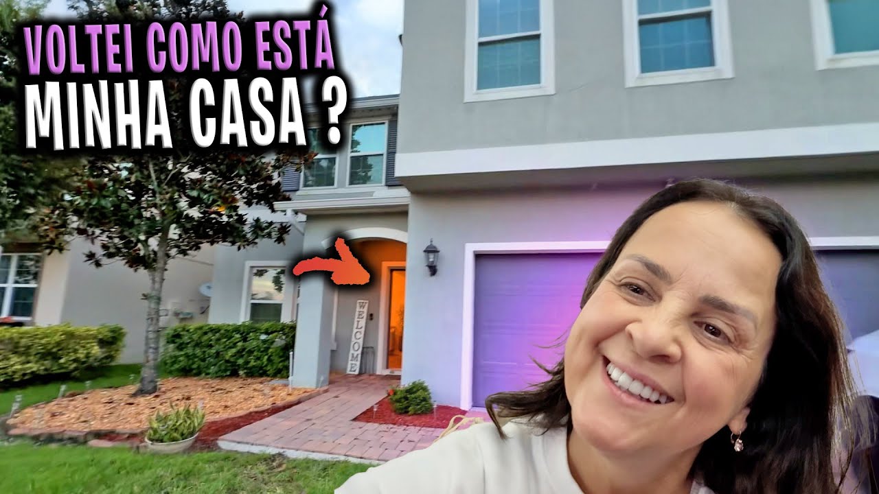 VOLTAMOS PARA OS EUA 🇺🇸  😍 COMO ESTÁ MINHA CASA DEPOIS DE 12 dias? 