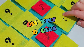 Memory Match Game DIY Felt and Glue Busy Book Activity (No Sew)