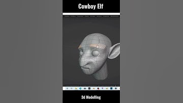 Cowboy Elf 3d modelling | Blender | My Music ✍🏻🎧