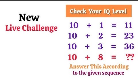 Check Your IQ Level #maths #quiz #braintestsolution #mathspuzzle #logicriddles