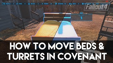 Fallout 4 - How To Move/Scrap Beds & Turrets In Covenant! (Fallout 4 Building Tutorial)