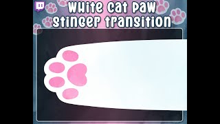 EXAMPLE: White Cat Paw Stinger Transition