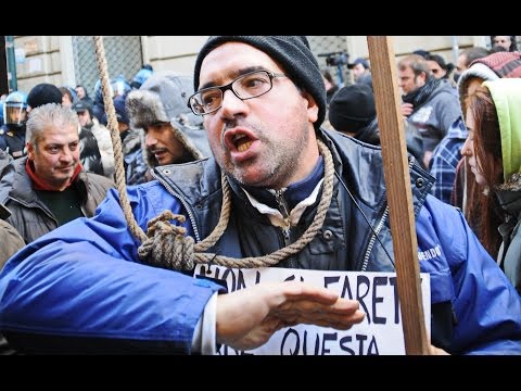 Protesta dei forconi: popolo disperato Torino