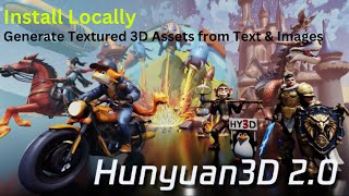 Hunyuan3D-2 - Generate Textured 3D Assets from Text and Images - Install Locally