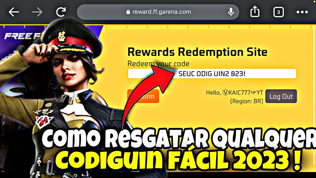 COMO RESGATAR CODIGO NO FREEFIRE 2023 COMO RESGATAR CODIGUIN NO