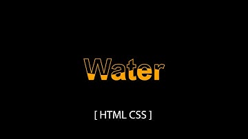 CSS3 Water Wave Text Animation Effects Using CSS Clip-path