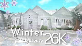 Bloxburg Winter Loft House Build - Spacious 26K Family Home without Gamepass