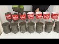 Build Beautiful And Easy Cement Flower Pots From Plastic Bottles / Decorating Ideas For Your Garden