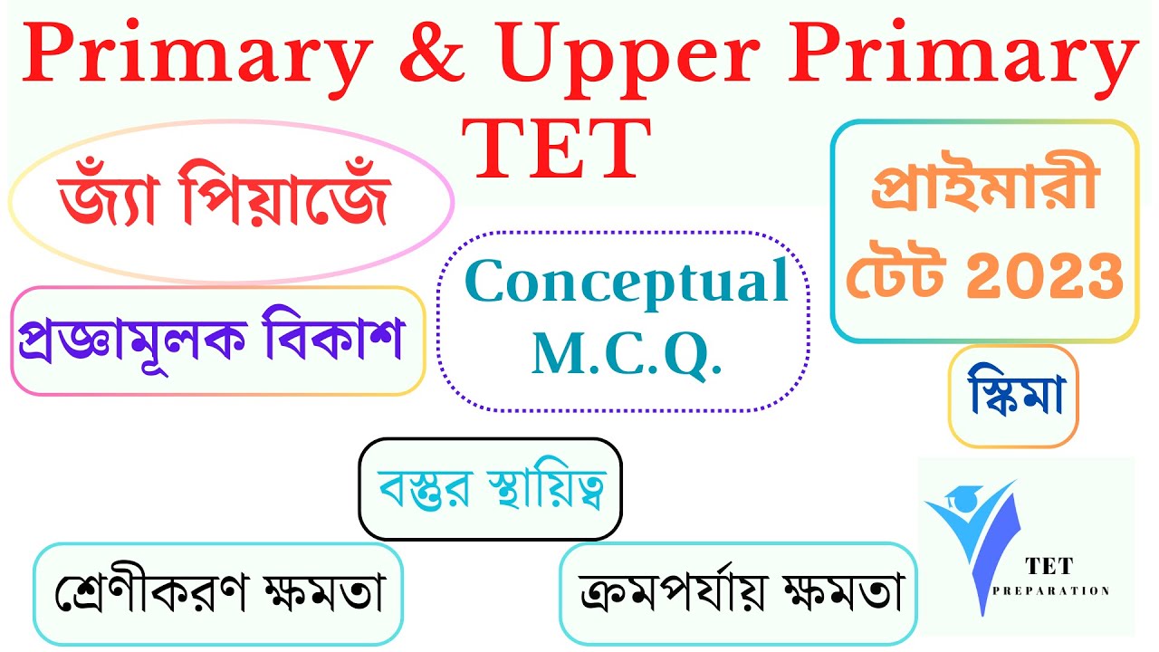 পিয়াজেঁ_প্রজ্ঞামূলক বিকাশ | Piaget_Cognitive Development |CDP| Pry & Upper Pry TET|