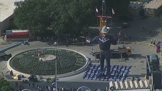 Big Tex moved into place ahead of State Fair of Texas